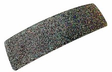 French Amie Medium Sparkling Glitter Wide Celluloid Handmade Hair Clip Barrette