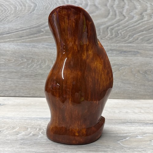Studio Art Pottery Pitcher Jug Vase Handmade Brown Glaze Wood Tone MCM 1960’s - Picture 3 of 12