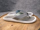 Olukai Men's Ulele Flip Flops Comfort Sandals Stone Gray Size US 12 EU 45