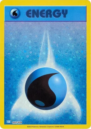 Basic Water Energy 033/034 Trading Card Game Classic