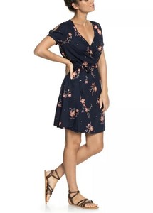 roxy floral wrap dress