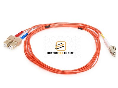 6ft 2m LC//SC 62.5//125 Duplex Multi Mode Optic Fiber Optics Patch Cable Cord
