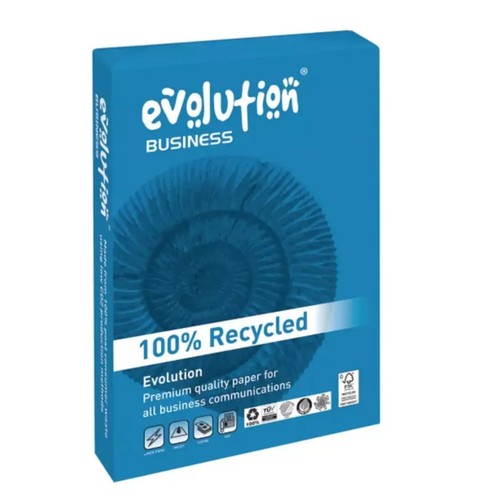 1 Ream / 250 Sheets Evolution Business A4 Recycled Paper 120gsm White + Free 24h - Picture 20 of 24