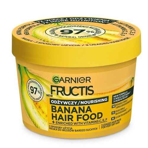 GARNIER Fructis Hair Food Banana Vegan Nourishing Mask For Dry Hair 390ml - Picture 12 of 24