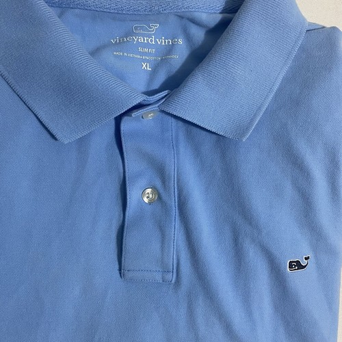 Men’s Vineyard Vines Short Sleeve Blue Polo Shirt - Size XL - Picture 4 of 4