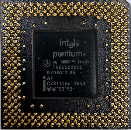 Intel Pentium MMX Processor SY060 200MHz Socket Socket 7 66MHz - Picture 2 of 2