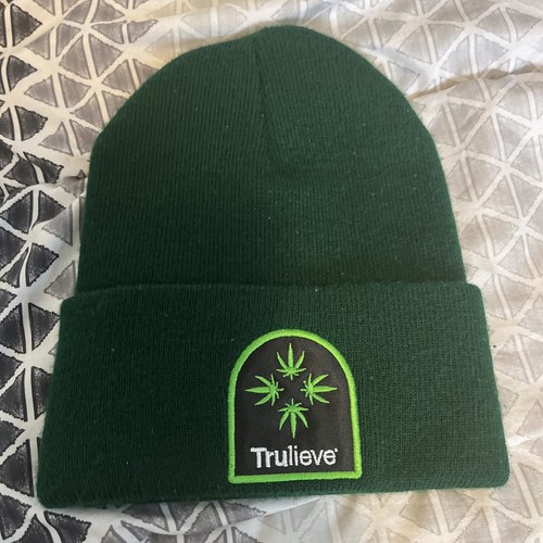 Trulieve Marihuana Unkraut Topf Blatt Beanie Mütze Stoner grün Hippie