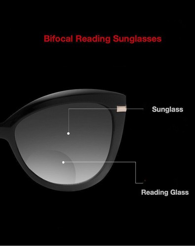 Bifocal Ladies Magnifying Trendy Reading Sunglasses Glasses Nerd Spectacle - Picture 8 of 15