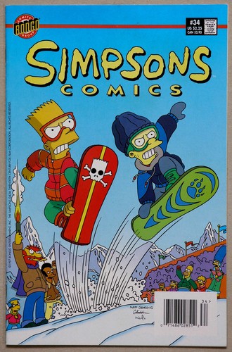 Simpsons Comics #34 - Bongo Comics - Stephanie Gladden - Eric Tran - Tim Harkins - Imagen 1 de 5