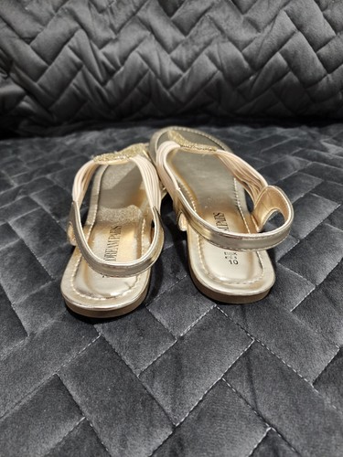 DREAM PAIRS Women Gold Elastic Strappy String Thong Gladiator Sandals Size 10 - Picture 5 of 8