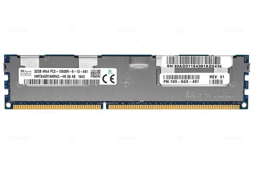 100-563-491 EMC DDR3 32GB 4RX4 PC3-10600 1333MHZ RDIMM FOR VMAX 100K - Photo 2/7