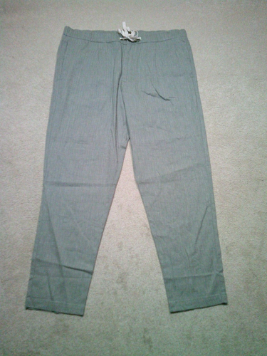 Bonobos Linen Pants Mens XL Extra Large Green Drawstring