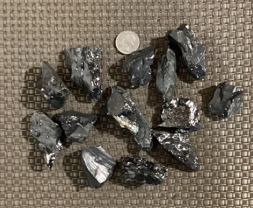 13 Pc. 7.4 Oz. TOTAL BAG OF BEAUTIFUL CENTRAL PA. DEEP MINED ANTHRACITE COAL