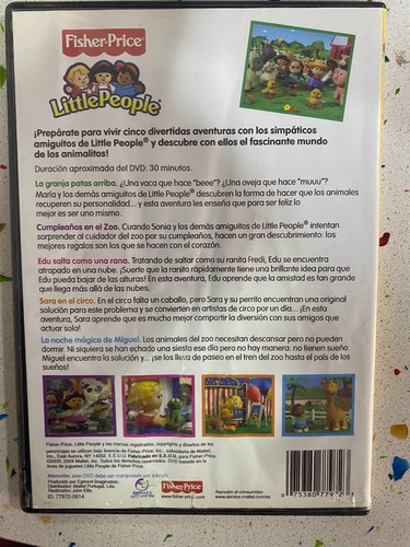 LITTLE PEOPLE DVD DESCUBRE LOS ANIMALES - EDU SARA MIGUEL SONIA MARIA FISHER - Imagen 3 de 3