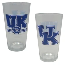 Boelter Brands Licensed NCAA Letterman 16oz Pint Glass (Kentucky Wildcats)