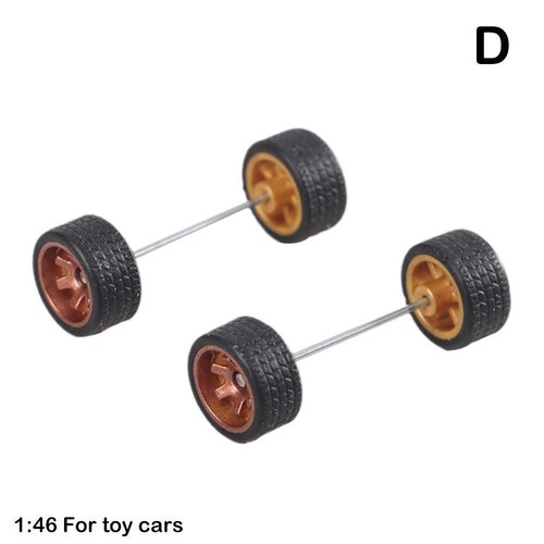 4 Spoke Custom Alloy 1:64 Wheels And Tyres Real Riders Rubber For Hot WheelSD34 - Picture 13 of 15
