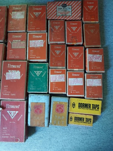 Vermont & Standard Tool & Dormer & Card Division Union Twist - Hand Tap Sets LOT - Picture 3 of 13