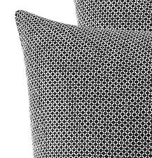 Laura Ashley Amberley Quilted One Euro Sham ~ Black & White Grid