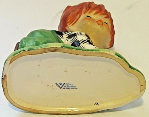 "Figura pelirroja Goebel Charlot Byj ""Lucky Day"" niño hallazgo de 4 hojas trébol TMK 4 - Imagen 6 de 9