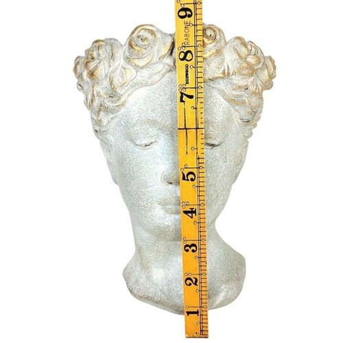 Vintage Greek Goddess Venus Head Bust Sculpture Flower Planter Potter Garden - Bild 7 von 9