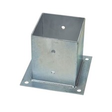 Staffa A Bicchiere x Fissaggio Su Cemento Portapilastro A Bicchiere 121 x 121 mm