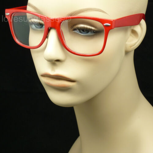 Gafas transparentes lentes hombre mujer nerd geek ojo falso unisex marco estilo años 80 años 80 - Imagen 7 de 13