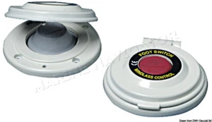 Osculati Anchor Electric Windlass Control Activation Red/White Button 76x83 mm