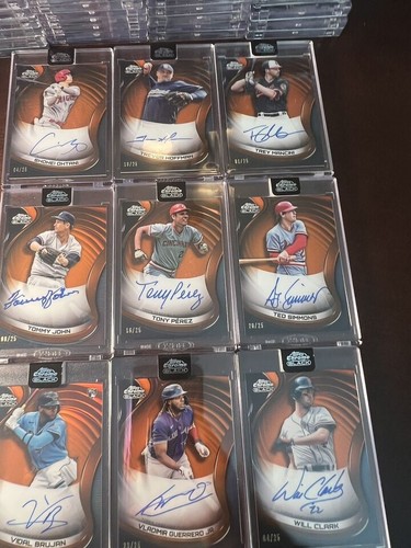 2022 Topps Chrome Black Orange /25 Auto Set Break PYC MASSIVE $CUT 8/8 63 Left! - Picture 96 of 105