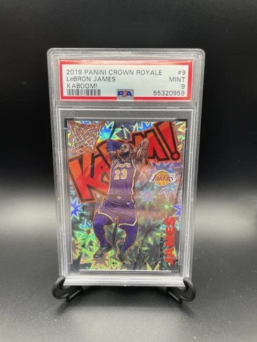 2019-20 Crown Royale LEBRON JAMES Kaboom #9 PSA 9 SSP Case Hit