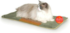 Heated Cat Bed Pad for Indoor Cats, Thermo-Kitty Mat Calming Warm Pet Heating Pa