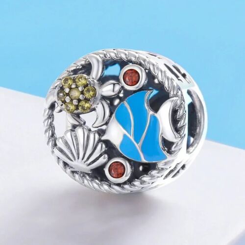 Sea Turtle Charm Bead Fish Clam Shell Ocean Genuine 925 Sterling Silver ๐ - Picture 3 of 6