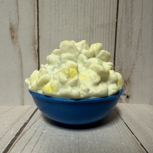 Vintage MMTL Pretend Play Food Lot Alphabet Soup Bowl Of Popcorn Slice of Pizza - Picture 4 of 8