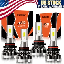Combo LED Headlight Bulb Hi Lo Beam Super Bright For GMC Yukon XL 1500 2001-2004