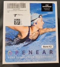 NEW Openear BoneX2 Blue Waterproof Bone Conduction Open Ear Headphones