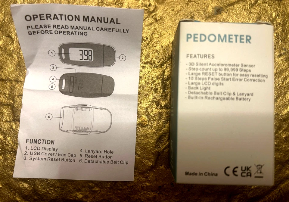 New Sealed Morin Pedometer Model CR-837 Step Counter - Image 4 of 4