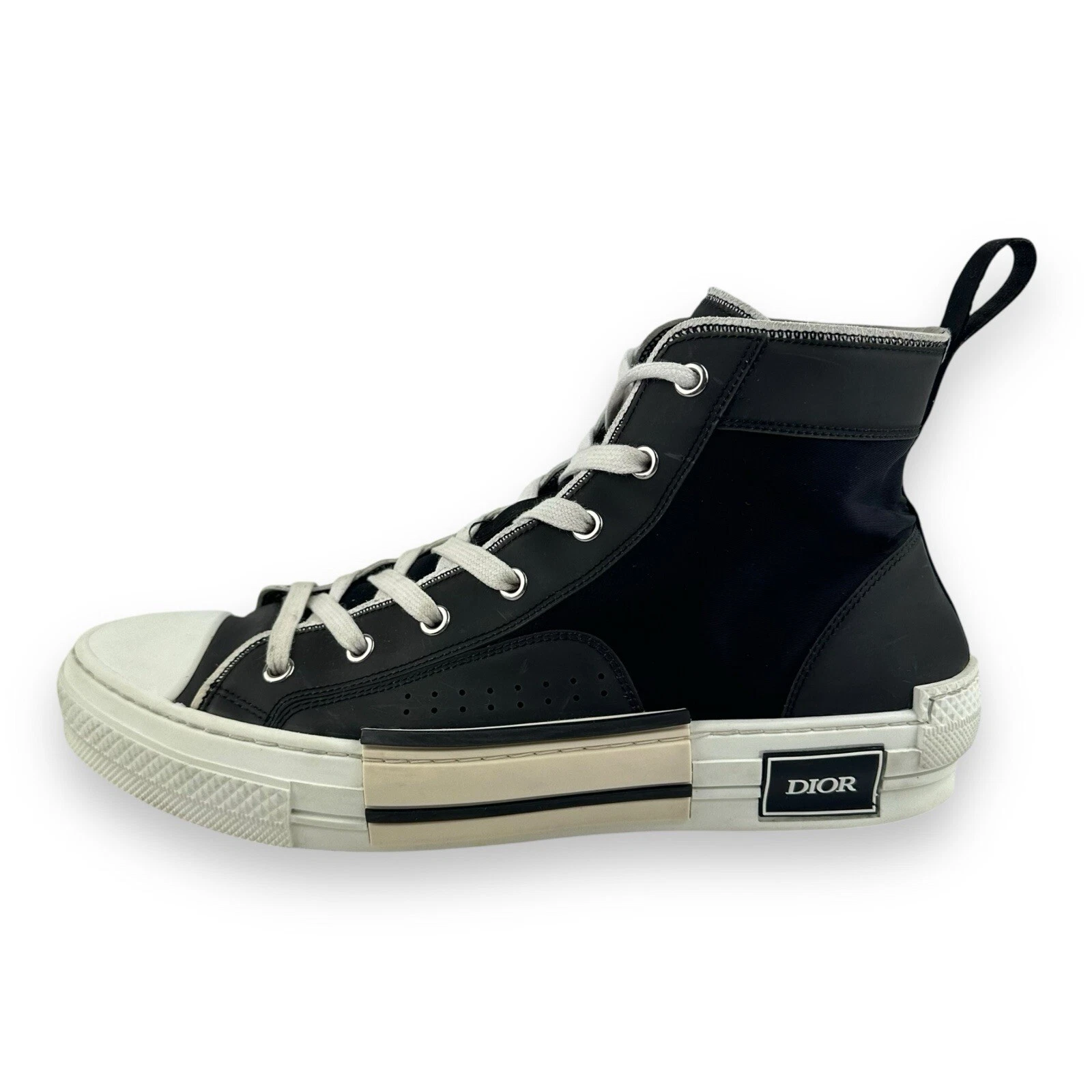 Baskets montantes homme Dior B23 noir/blanc taille UK 9 EU 43