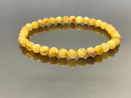 Amber Bracelet Gift Round Beads Yellow Natural Baltic Amber Jewelry 3,9g 18781 - Picture 8 of 13
