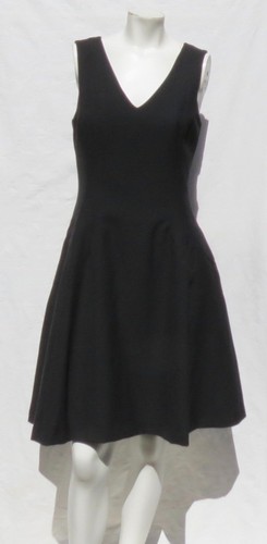 Banana Rebublic schwarz weich Stretch Doppeltuch V-Ausschnitt genäht Kleid Größe 6 8 gebraucht, in einwandfreiem Zustand - Bild 5 von 5