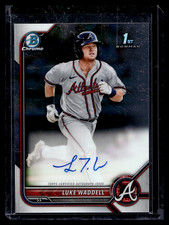 2022 BOWMAN CHROME PROSPECT AUTOGRAPHS #CPALW LUKE WADDELL ATLANTA BRAVES