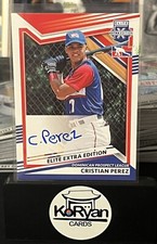 2022 Panini Elite Extra Edition Cristian Perez #216 Auto Autograph Rookie Rc