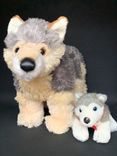 Aurora World and Great Wolf Lodge Grey Wolf Stuffed Animals Husky Dog
