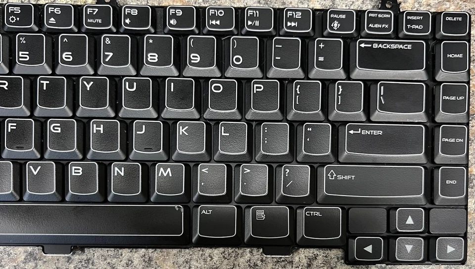 TECLADO PORTÁTIL Dell Alienware M14x R2 14" repuesto teclas individuales teclas Foto 4 de 4