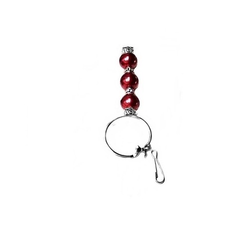 Lanyard necklace holder, security id badge, reading glasses, keys, pearl drop - Bild 8 von 14