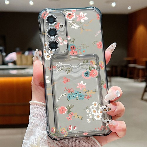 Card Slot For Samsung S24 FE S23 Ultra S22 S21 A16 A15 A55 ShockProof Case Cover - Picture 13 of 16
