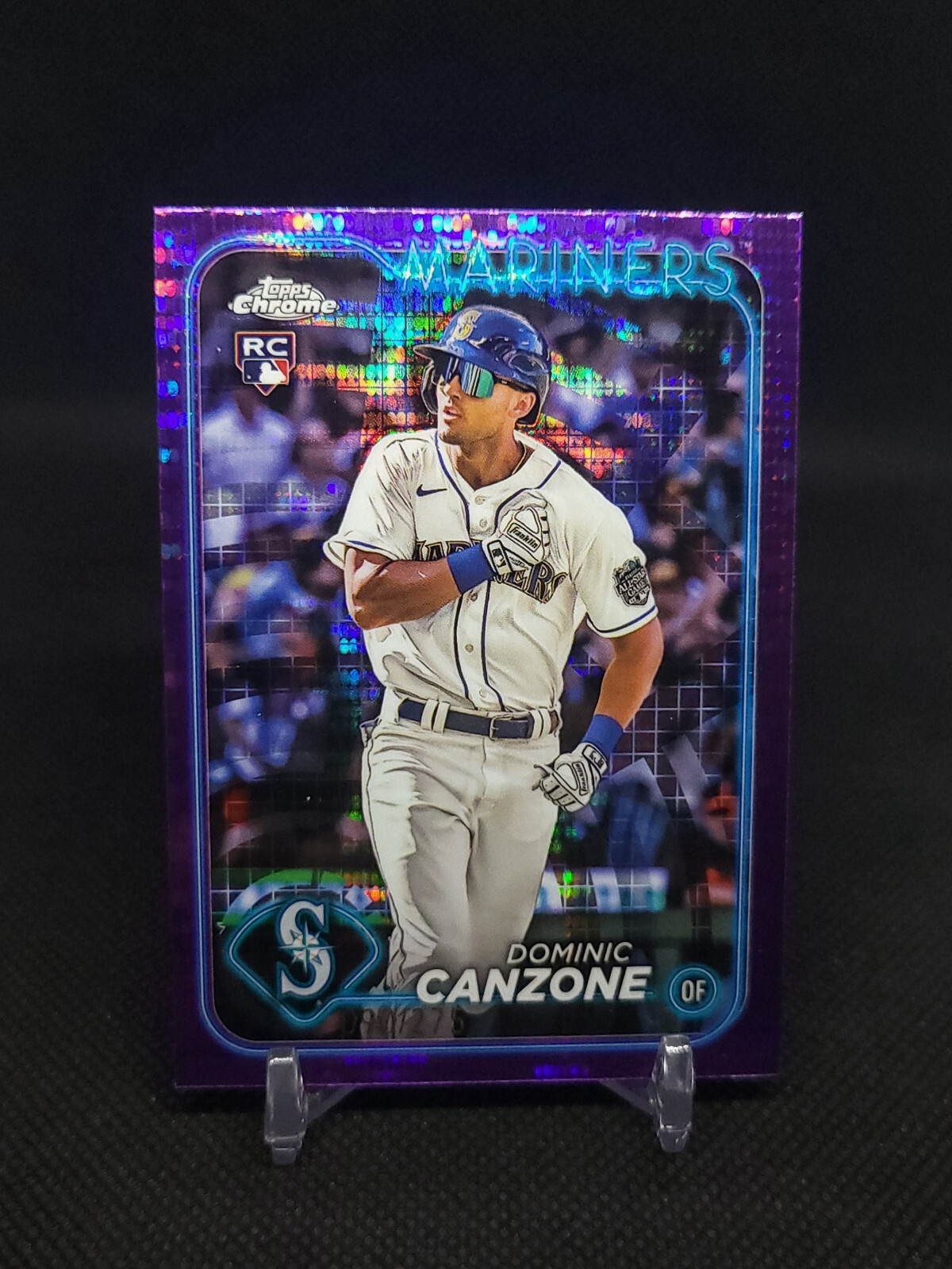 2024 Topps Chrome - Dominic Canzone Purple Sonar #133 Seattle Mariners (RC) /275