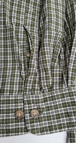 Carhartt Mens Long Sleeve Plaid Button Up Shirt, XL, Green, 100% Cotton  - Picture 7 of 12