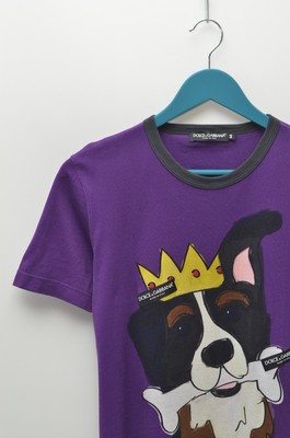Dolce gabbana t shirt dog cheap