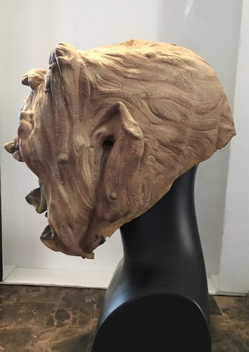 Vintage Halloween/Costume Snarling Ogre/Monster/Abomination Latex Mask - Picture 2 of 4