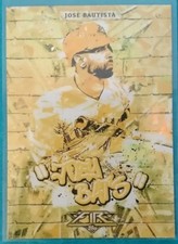 2017 TOPPS FIRE MONIKERS GOLD JOSE BAUTISTA #10 BLUE JAYS PIRATES RAYS ROYALS