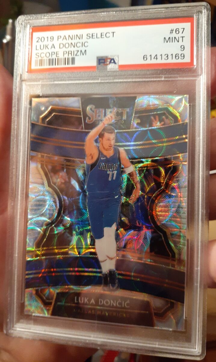2019-20 Panini Select Scope Prizm #67 Luka Doncic Dallas Mavericks PSA 9 MINT